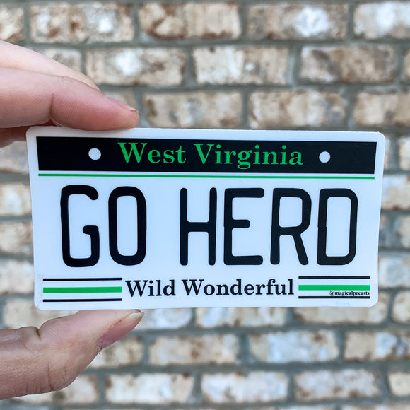 Go Herd© Plate Sticker