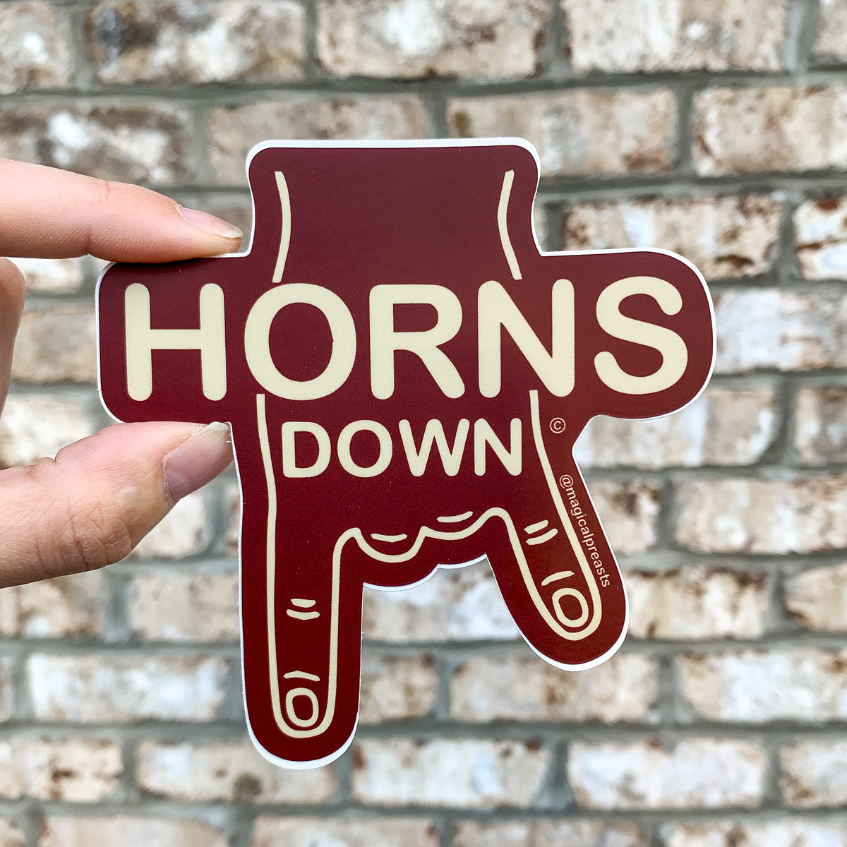 Horns Down© Sticker Magical Preasts Design Co.