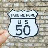 Take Me Home US Route Sticker