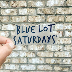 Blue Lot Saturdays® Logo Sticker