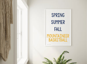 Mountaineer Fan Seasons Print