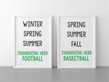 Herd Fan Seasons Print