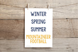 Mountaineer Fan Seasons Print