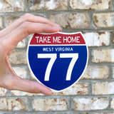 Take Me Home Interstate Sticker