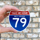 Take Me Home Interstate Sticker