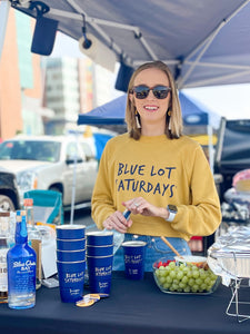 Blue Lot Saturdays® Logo Mid-Crop Sweatshirt